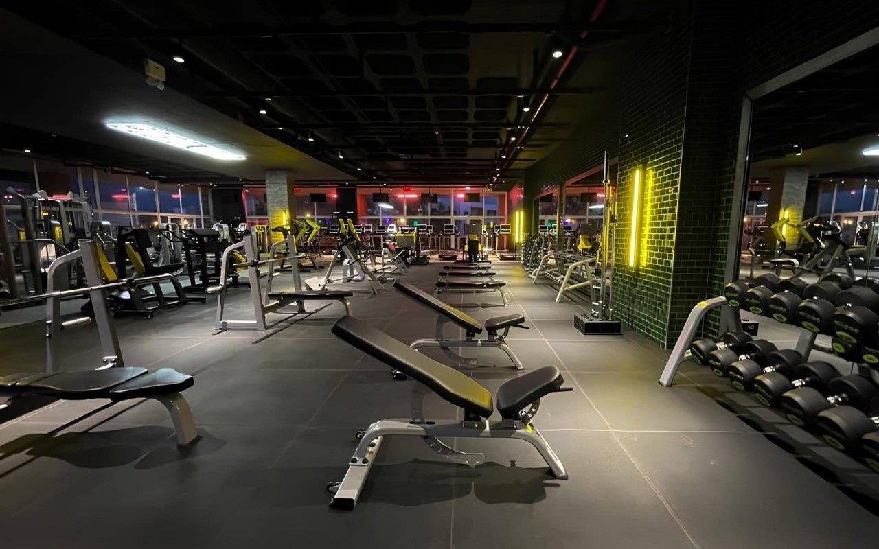 Gym one floor down at 22cowork