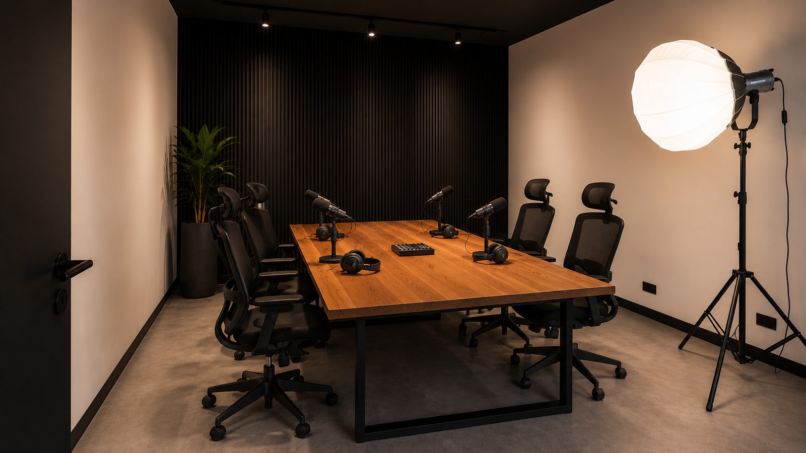 Meeting and podcast studio at 22cowork